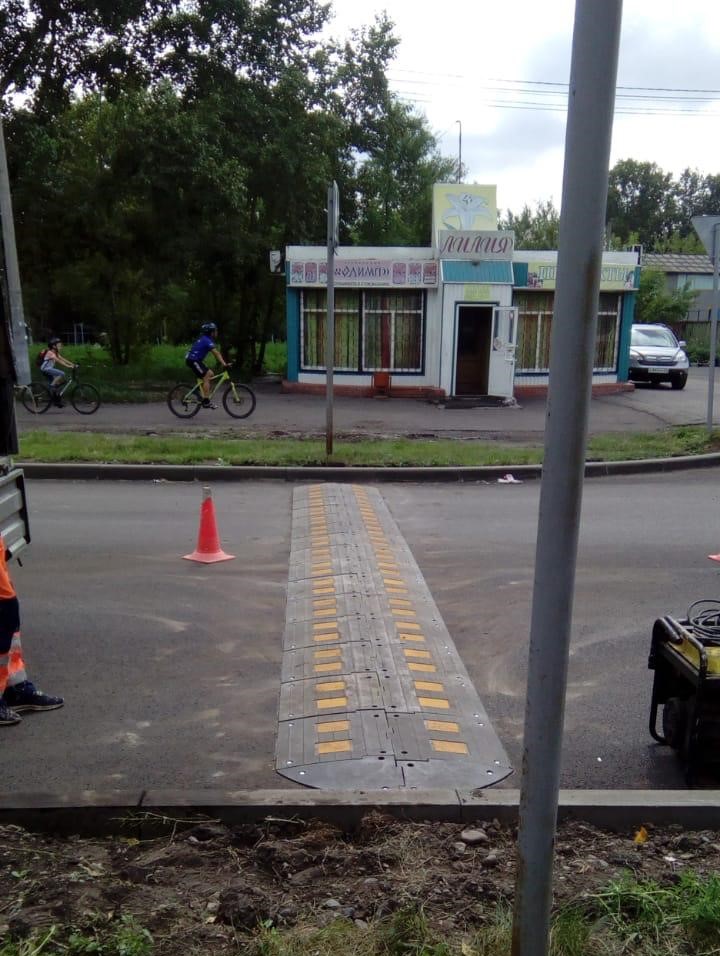 Устанавливаем лежачие полицейские по городу Красноярск и Красноярскому ...